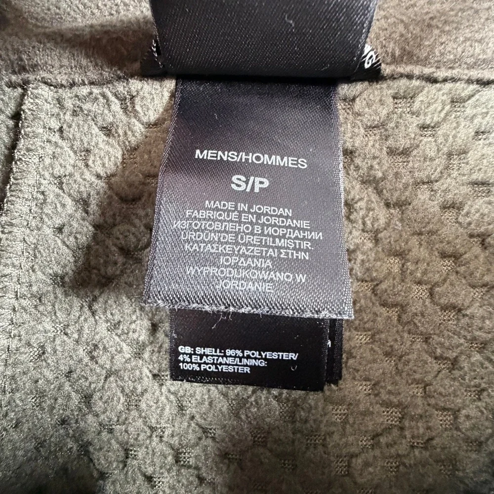 The North Face Apex Bionic Softshell Vest Mens Small Olive Green Windproof